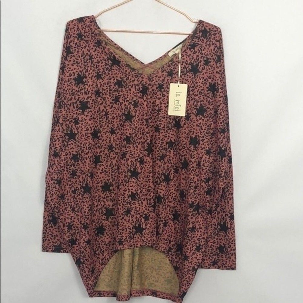 ASOS Leopard&Star Long Sleeve Tunic NEW NWT Large RM-A - Picture 3 of 8